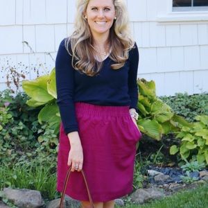 J. Crew sidewalk skirt 6 berry